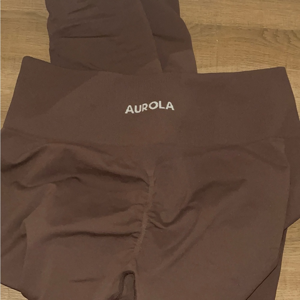 AUROLA Brown Gym Leggings